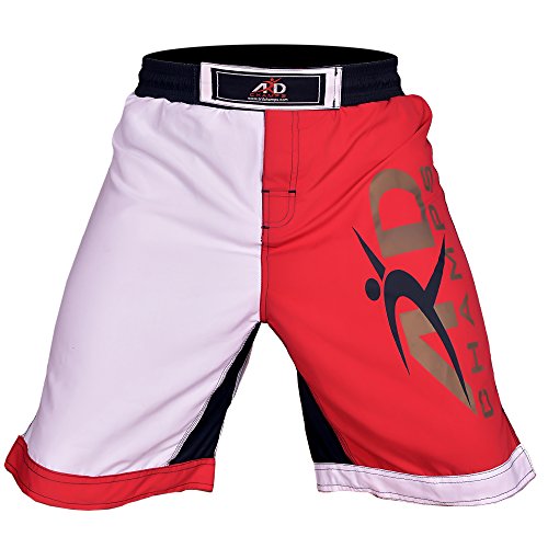 ARD CHAMPS Pro MMA Fight Shorts UFC Cage Fight Grappling Muay Thai Boxing R&W