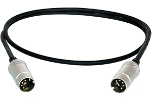 Digiflex HMIDI-6 6 Foot MIDI Cable with 5 Pin Male DIN Connectors