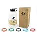 45 Degree Latitude Beer Growler, Enjoy Your Favorite Craft Beer Or IPA from The Comfort of Your Own Home, Stainless Steel Growler 64 oz - White