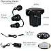 WEY&FLY Electric Air Pump, Portable Quick-Fill Air Pump 3 Nozzles, Air Mattress Pump 110V AC/12V DC, Perfect 2 in 1 Inflator Deflator Inflatable Boat &Pool Toys(8213)