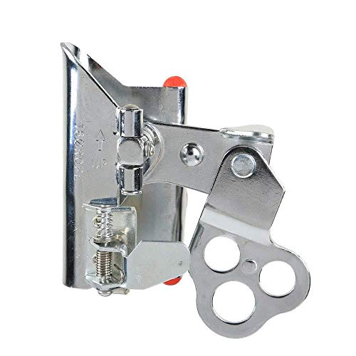 HWPYSLV Safety Rope Fall Protection Nylon Rope self-Locking Device, Outer Wall line Climbing Lock lowering Device, Nylon Rope self-Locking Device,Silver,A