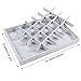 Valdler Velvet Stackable Jewelry Tray Showcase Display Storage Box (24 Grid Without Lid)