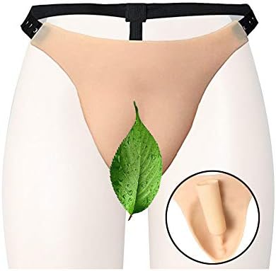Male Gay Hiding Gaff Panties Rossdresser Underwear for Men Crossdressing Transgender Silicone Catheter 0.4LB (Stegosaurus S-3XL)