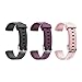 Letsfit Replacement Bands for Fitness Tracker ID115U HR, ID115U HR Accessory Bands, Adjustable Replacement Straps, 3 Pack (Black, Pink, Purple)