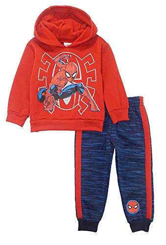 Marvel Toddler Boys' Spider-Man 2 Piece Hoodie and Jogger Set