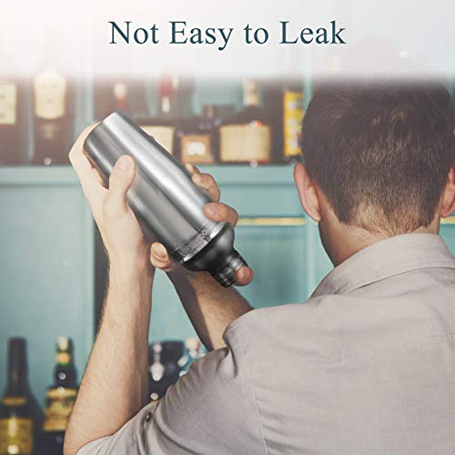 CHASSTOO Cocktail Set, Cocktail Shaker Set aus 304 Edelstahl, 8-teilige Cocktail Bar Set, Barkeeper Set mit Cocktailbuch… – Bild 7