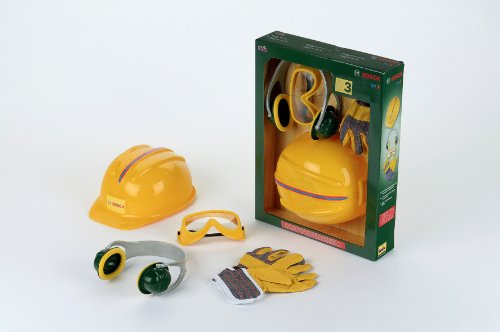 Theo Klein 8537 Bosch Accessories Set I Work Gloves, Safety Goggles, Ear Protectors And Helmet I In Bosch Design I… – Bild 4