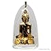 Origin Siam Thai Buddha Brass Encased Amulet | Blessed Talisman Pendant Necklace | for Meditation Luck Love Protection Security Peace Karma | Gift for Friend or Loved One (Gold)