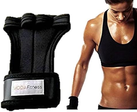 Moda Fitness Neoprene, Leather &amp; Silicone Workout Gloves with Wrist Wraps for Crossfit, Weightlifting, Gym, Cross Training &amp; More, 1 Pair | For Men &amp; Women