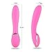 Silicone Vibrator for Sex Games, Bestimulus 12 Speeds G-Spot Vibration USB Rechargeable Vibrating Clitoris Vagina Stimulator Massager Adult Sex Toys for Women(Pink)