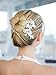 Mariell Couture Bridal Hair Comb with Hand Painted Leaves, Pave Crystal & Pearls