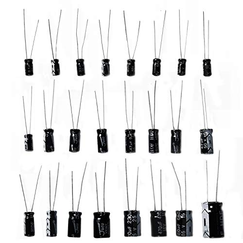 24Value 500pcs Electrolytic Capacitor Assortment Box Kit Range 0.1uF－1000uF - Thumbnail 5