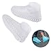Cutedoy Shoe Covers,Outdoor Waterproof Silicone Shoes Covers and Reusable Rain Boots for Cycling,Outdoor,Camping,Fishing,Garden (White, M)