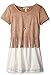 Speechless Girls' Suede Fringe Top Popover Lace Dress