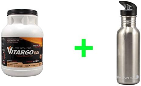 Vitargo S2 Sugar Free Drink Mix Unflavored -- 25 Servings,New Wave Enviro Stainless Steel 20 oz Water Bottle -- 1 Bottle