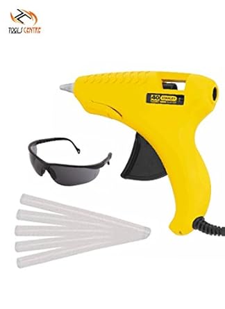 TOOLSCENTRE Stanley Glue Hot Melt Glue Gun Gluepro Trigger Feed bundle with 5pcs Sticks