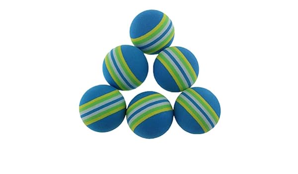 LIOOBO 8pcs 42mm Rainbow EVA Foam Pelota de Golf Práctica de ...