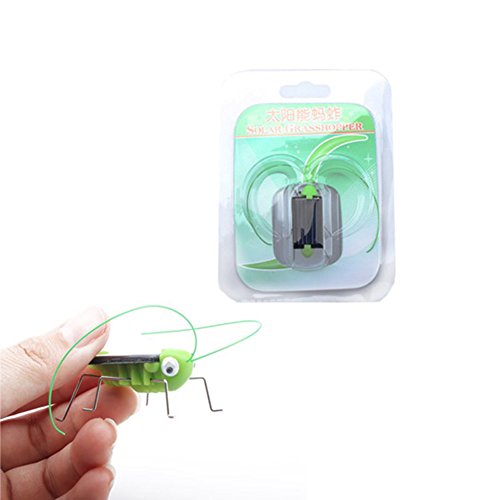 Wenasi Solar Power Toy Energy Crazy Grasshopper Cricket Kit Christmas Gift Toy 1.57 inch