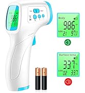 Thermometer for Fever, Non-Contact Forehead Thermometer with Object Mode Function, Touchless Infr...