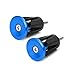 Delight eShop 1Pair Bike MTB Road Bicycle Aluminum Handlebar Grips Handle Bar Cap End Plugs