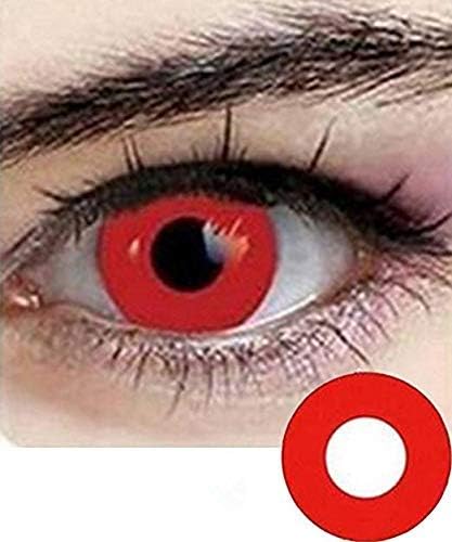 Title: Women Multicolor Cute Charm and Attractive Fashion Contact Lenses Cases Cosmetic Makeup Eye Shadow RED- with Contact Lens Case By Eyefusion TM