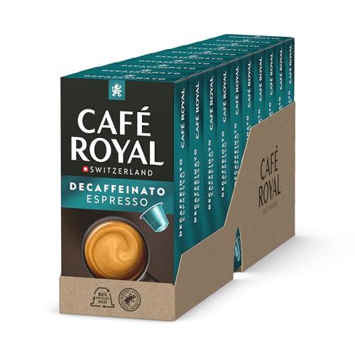 Cafe Royal Espresso ontcafeïneerd, 100 capsules, compatibel met Nespresso