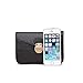 Toupons Fashion Leather Mini Small Waist Fanny Pack Bag for Women & Girls (Black)