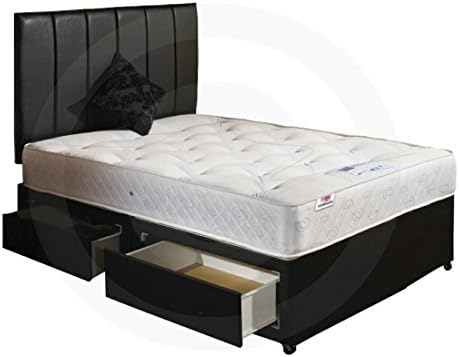 Small Double 4 0 Divan Bed 2 Drawers With Orthopaedic Mattress And
