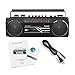Riptunes Cassette Boombox, Retro Blueooth Boombox, Cassette Player and Recorder, AM/FM/SW-1-SW2 Radio-4-Band Radio, USB, SD, and Aux in, Blackthumb 3
