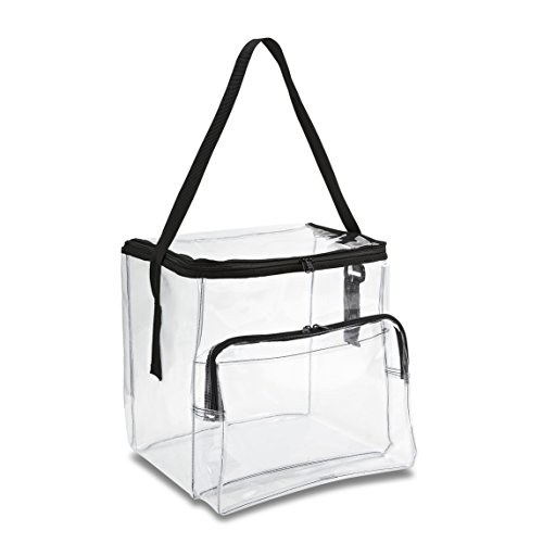 Extra Large Clear Lunch Bag / Lunch Box with Adjustable Strap and Front