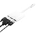 Spigen CA030C USB C Multiport Adapter Type C Multi Adapter Digital AV Adapter 1 USB-C Port/Type-C Recharging Port 1 HDMI Port and 1 USB 3.0 Port for New MacBook/Chromebook Pixel and Other