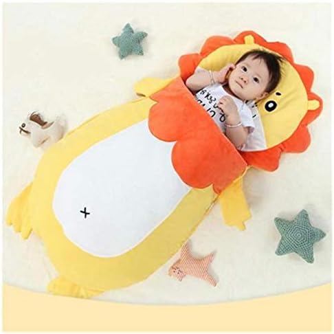 Infant Sleeping Bag Cartoon Lion Baby Wrap Swaddle Blanket Anti-Kicking and Keep Warm Newborn Sleeping Bag Baby Kids Cute Blanket Used in Outdoor Stroller or Air Conditioned Room