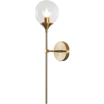 Abat-jour Globe Verre Transparent 15cm KCO Lighting - Pour Lustre, Applique Murale - Diamètre Ouverture 1.95cm