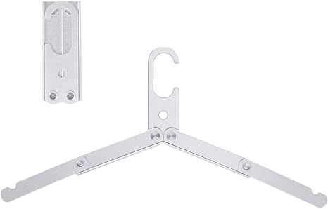 Amazon Co Jp 2個セット アルミ合金製 折りたたみハンガー コンパクト 携帯 持ち運び 洗濯用品 衣類 旅行 出張 シルバー Pr Alumihanger Sv ホーム キッチン