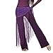 MUNAFIE Belly Dance Hip Scarf Tassel Hip Scarves Skirt Purple