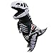 LOLANTA Kids Inflatable Dinosaur Costume Giant Skeleton T-Rex Blow up Dino Fossil Costume (Skeleton T-Rex)