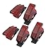 5 Pcs 12mm Mount Dia. Red Safety Flip Cover for Toggle Switch primary