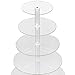 Yaheetech 7 Tier Circle Acrylic Cupcake Party Birthday Wedding Cake Stand Clear Christmas Gift
