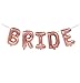 FECEDY Rose Gold Bride Aluminum Foil Balloons for Wedding Engagement Bachelorette Party Decorations 16
