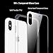 RANVOO Clear iPhone Xs Max Glass Case, Hard 10H Tempered Glass Back [Never Yellows] + Premium Silicone Bumper [Non Slip] Full Protective Transparent Cover for iPhone Xs Max 6.5 inch, Crystal Clear