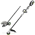 EGO MHC1603 Multi-Head Combo Kit 16-Inch 56-Volt Carbon Fiber String Trimmer with POWERLOAD™ & 8-Inch Carbon Fiber Edger Attachment & 56-Volt Power Head, 4.0Ah Battery and 320W Charger Included