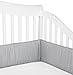 American Baby Company Cotton Percale Crib Bumper, Gray