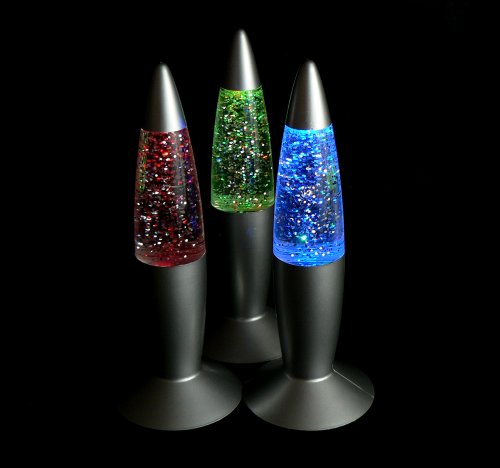 Fortune Products MGL-RGB Mini Glitter Lamp, 7 1/2" Height, 2 3/4" Diameter, Multi-Color