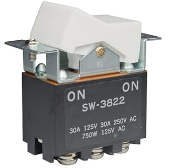 Nkk Switches Sw3822 Sw Series 30 A Dpdt On None On Screw