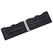 Women Black and Brown Retro Stretchy Wide Waist Belt 2 Pack Size L