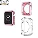 Apple Watch 38mm Case , Sfmn 2-Pack Soft Plating TPU Cover Case for Apple Watch Series 2 / Series 1 38MM (38mm White+Rose Gold)