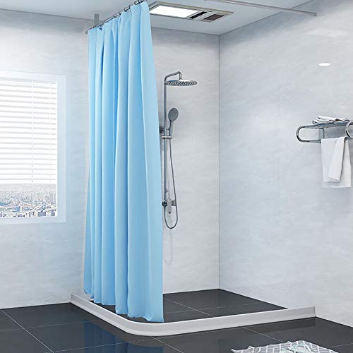 67 Inch Collapsible Shower Threshold Water Dam Shower Barrier and Retention System and Keeps