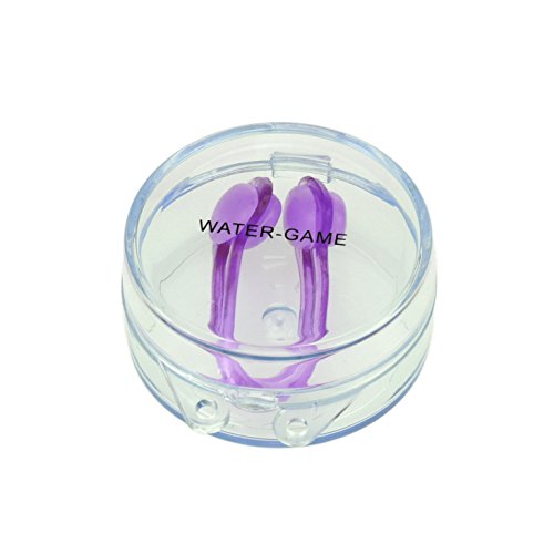 Forestfish Silicone Swimming Nose Clip for Adults,Kids or swim Beginner Beige