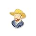 THE METROPOLITAN MUSEUM OF ART Van Gogh Self-Portrait Small Enamel Pin For Lapel and Backpack