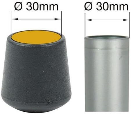 Lifeswonderful - 16 pcs Domed Furniture Feet - Ideal for Tables Chairs etc - Available in Many Sizes & Colours (30mm, Black) - Image 3